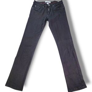 Paper Denim & Cloth Slim Straight Stretch Jeans Black Charcoal Mens 30x31